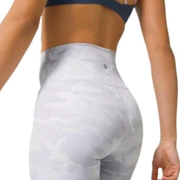 lululemon athletica Pants - 🔥LULULEMON Wunder Under Lavender/ White Camo High Rise 10"  Shorts Women's SZ 4